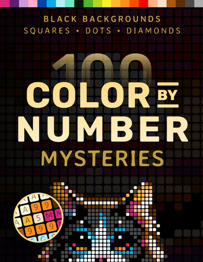 100 Color by Number Mysteries Book