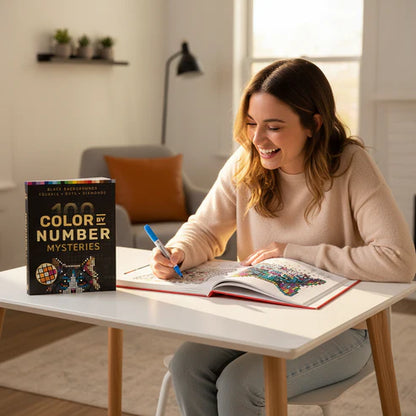 100 Color by Number Mysteries Book